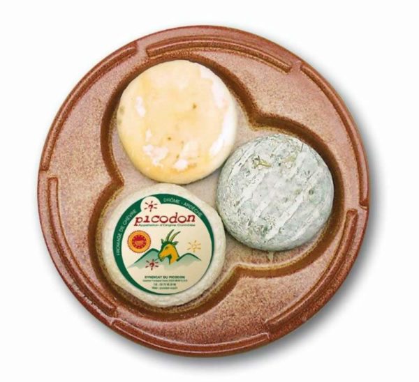 Plateau de fromages Picodon-différents affinages-Fromage de chèvre de caractère-Drôme Ardèche-Picodon AOP
