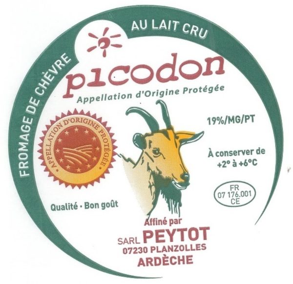 Etiquette - Picodon AOP - PEYTOT